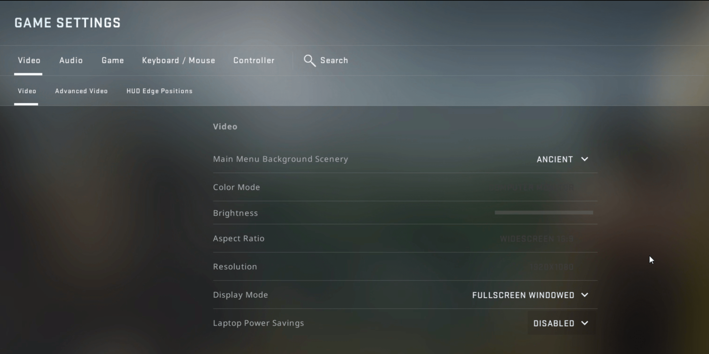 CSGO Video Settings