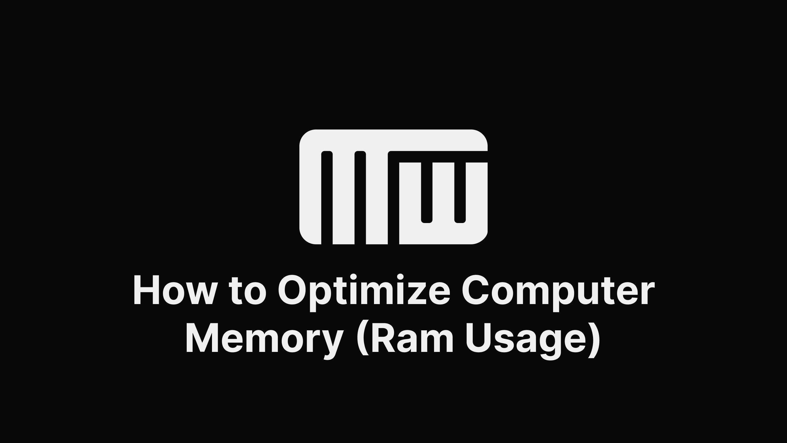 how-to-optimize-computer-memory-ram-usage