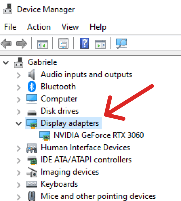 Device Manager Display Parameters